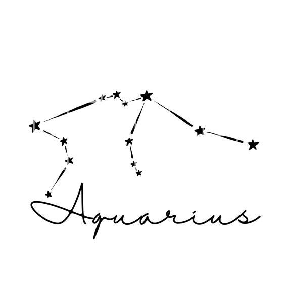 Aquarius constellation svg zodiac svg astrology png Svg | Etsy