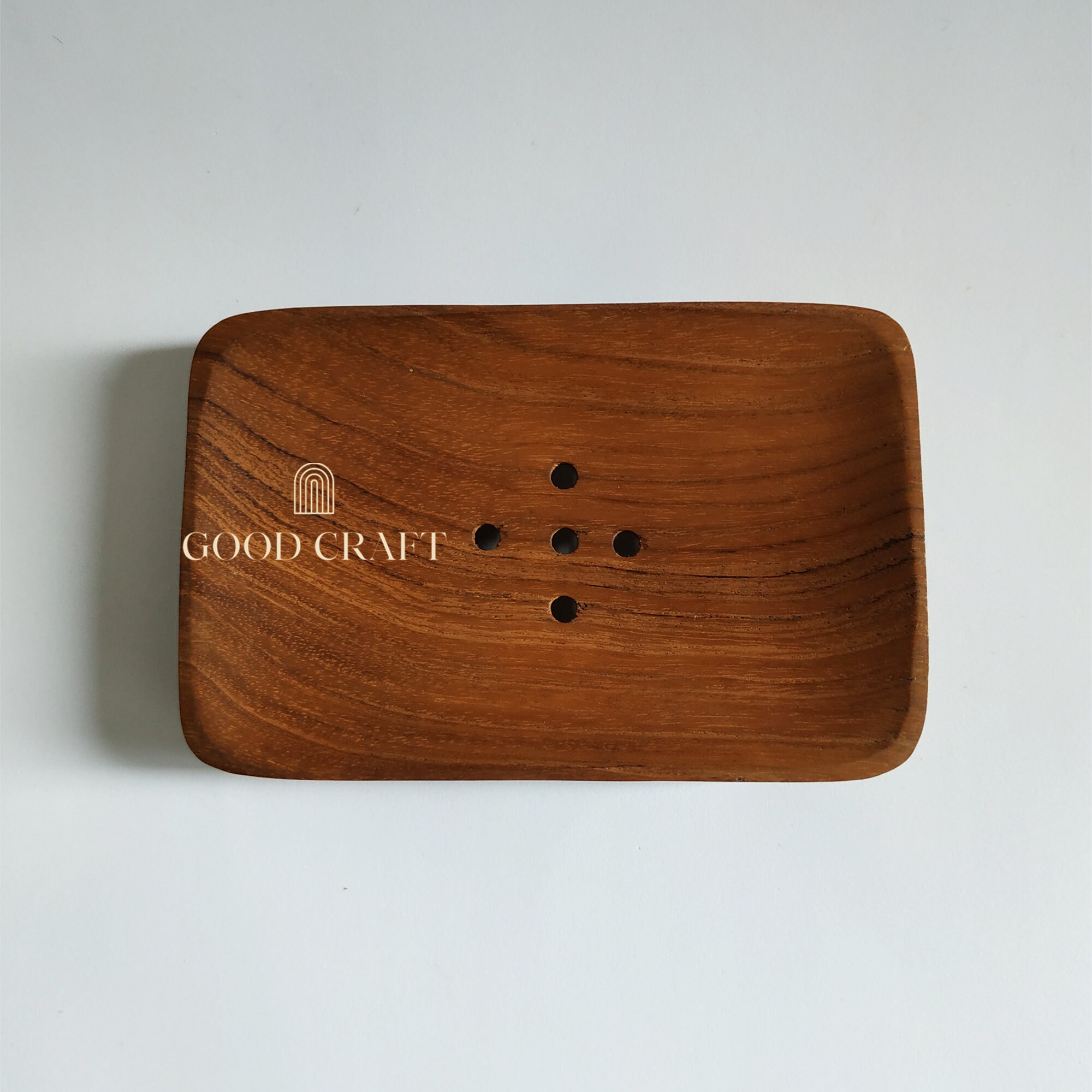 Simple Teak Wood Soap Dish for Eco Friendly Bathroom Etsy UK