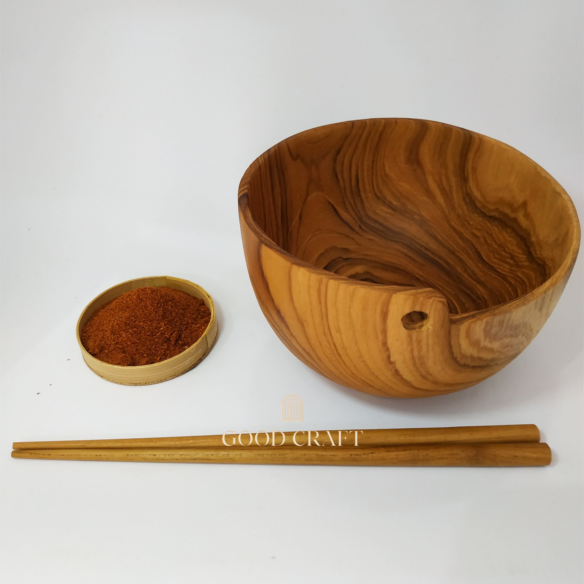 Handcrafted Teak Wood Bowls with Chopsticks for Serving Ramen Etsy