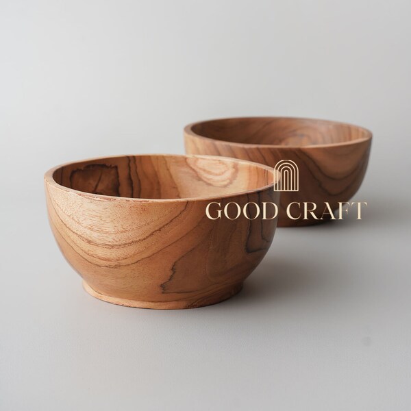 Wooden Kitchen Bowl Etsy