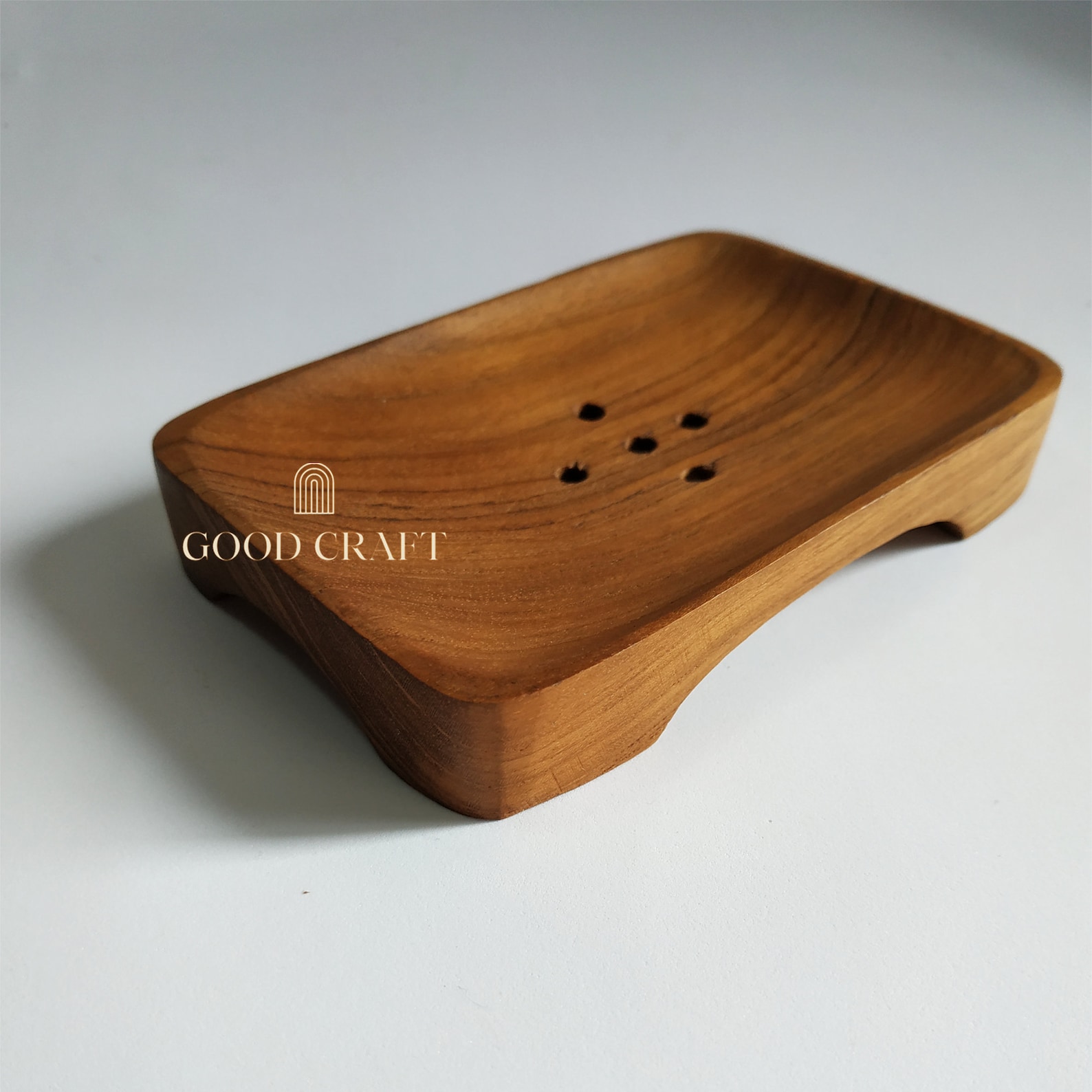 Simple Teak Wood Soap Dish for Eco Friendly Bathroom Etsy UK