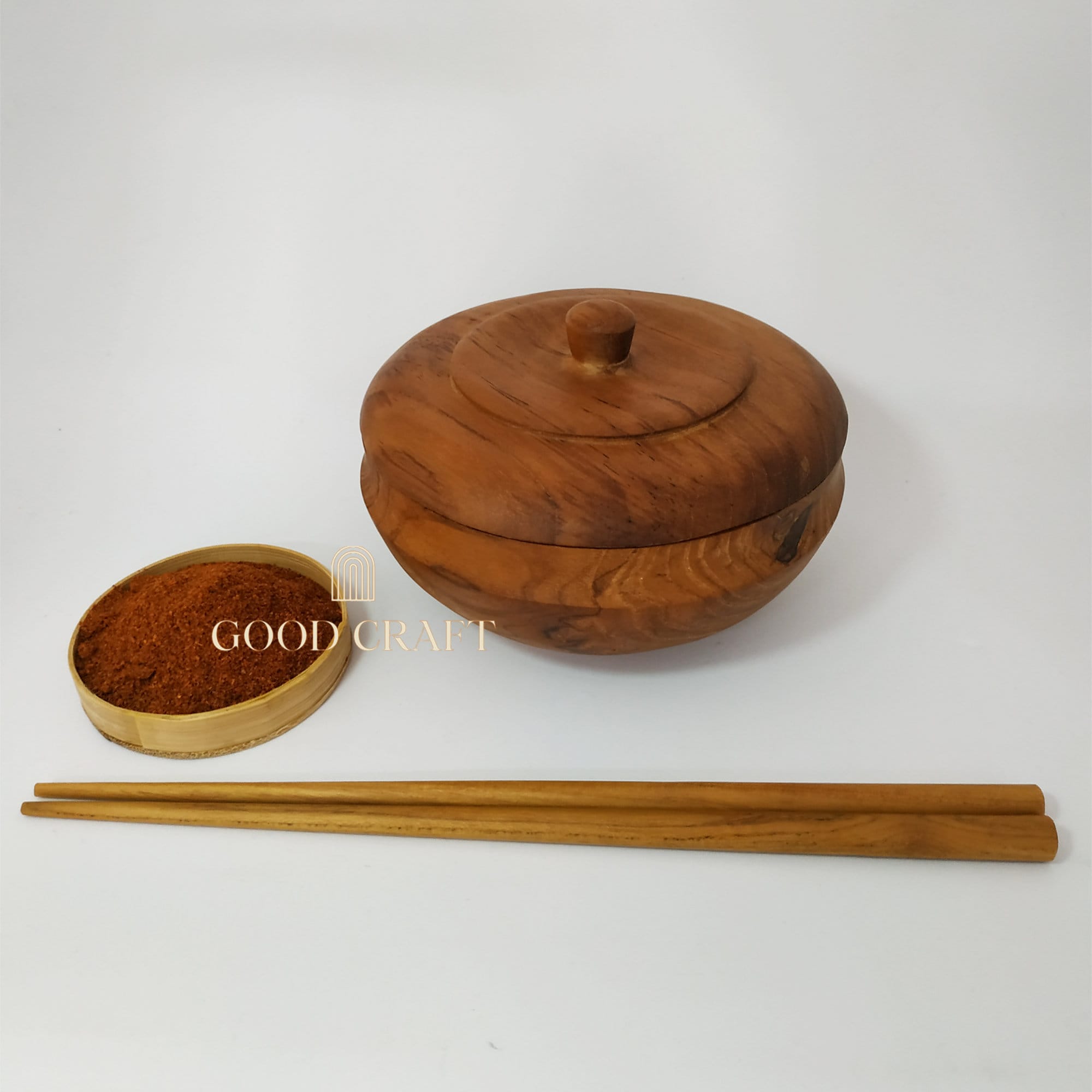 Decorative Japanese Wooden Bowl with Lid Natural Grain Wood Etsy