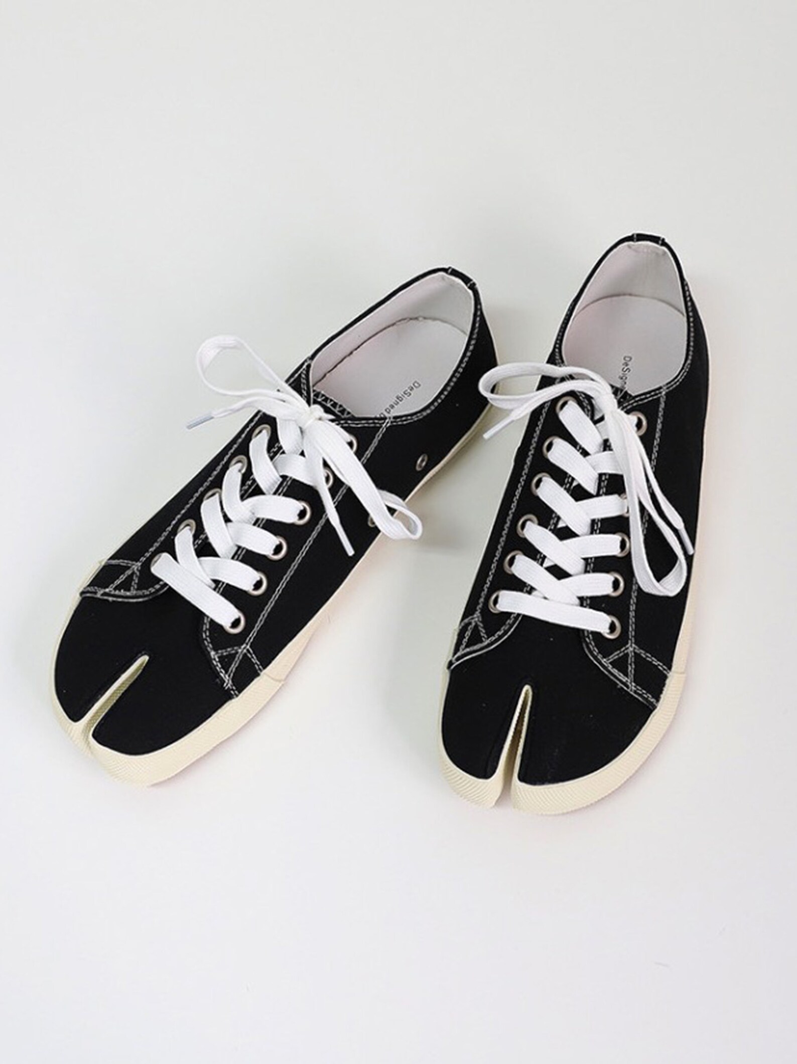 Mens White Split Toe Tabi Canvas Sneakers Trainers Etsy