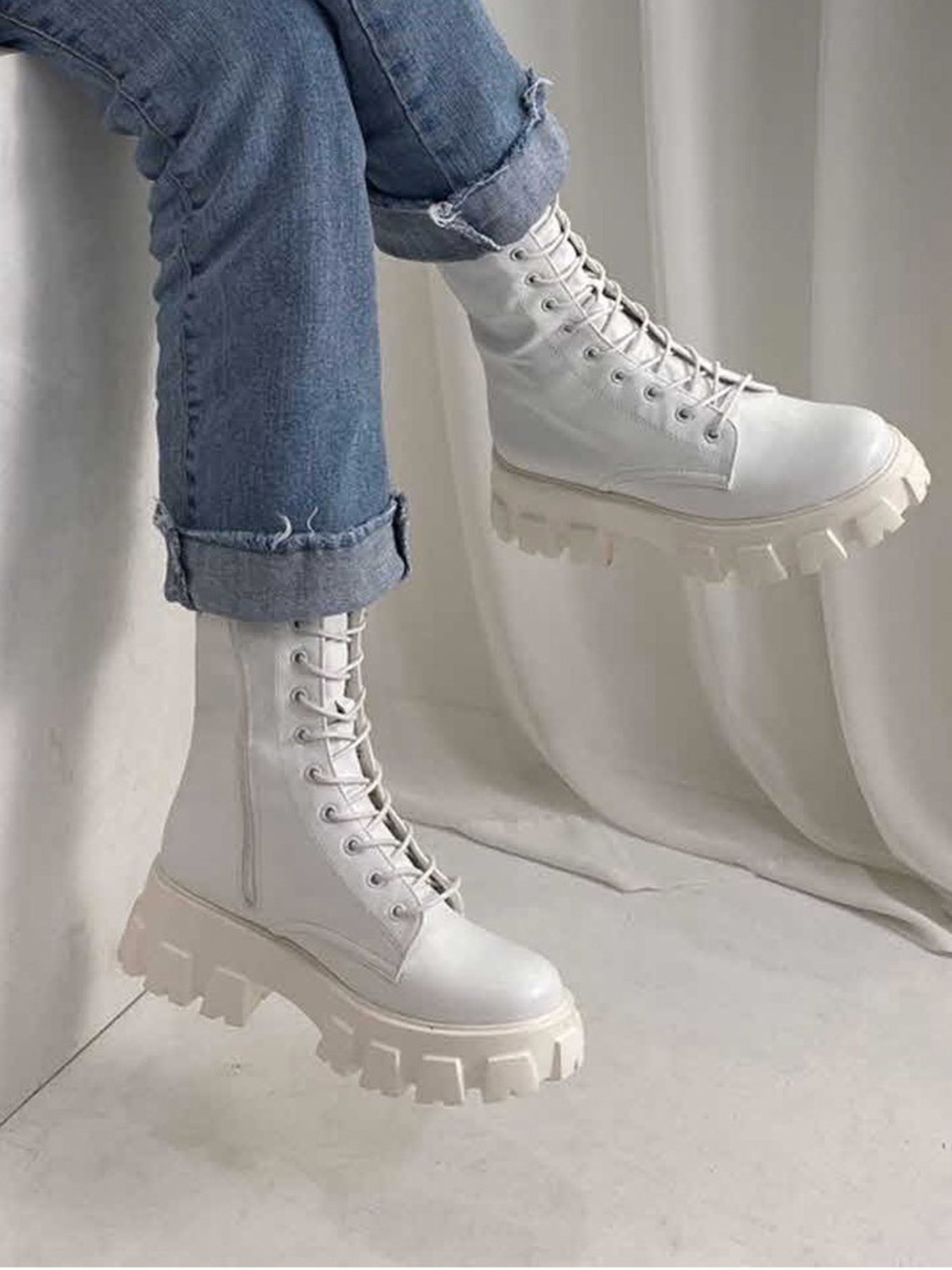 topshop ava platform combat boot