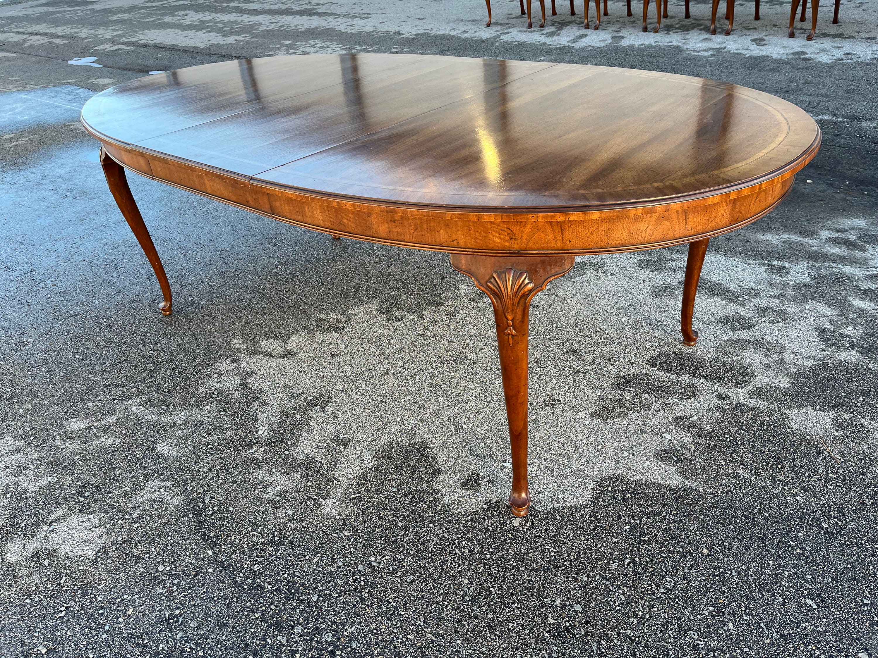 Henredon Portfolio Chippendale Mahogany Dining Table & 6 Chairs