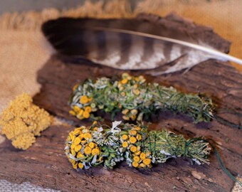 Räucherbündel - Smudge Stick - handgefertigt - Kräuter Bündel - eigener Anbau  & Ernte - Reinigung - Schutz - heimische Wildkräuter