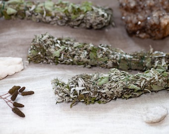 Smudge stick - Mugwort & Mint - handmade - homegrown and harvested - plant power - incense - Artemisia - herbs