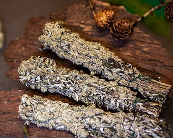 Räucherbündel - Beifuß - handgefertigt - heimisches Wildkraut - eigener Anbau & Ernte - Smudge Stick - Räucherwerk - Artemisia - Mugwurz