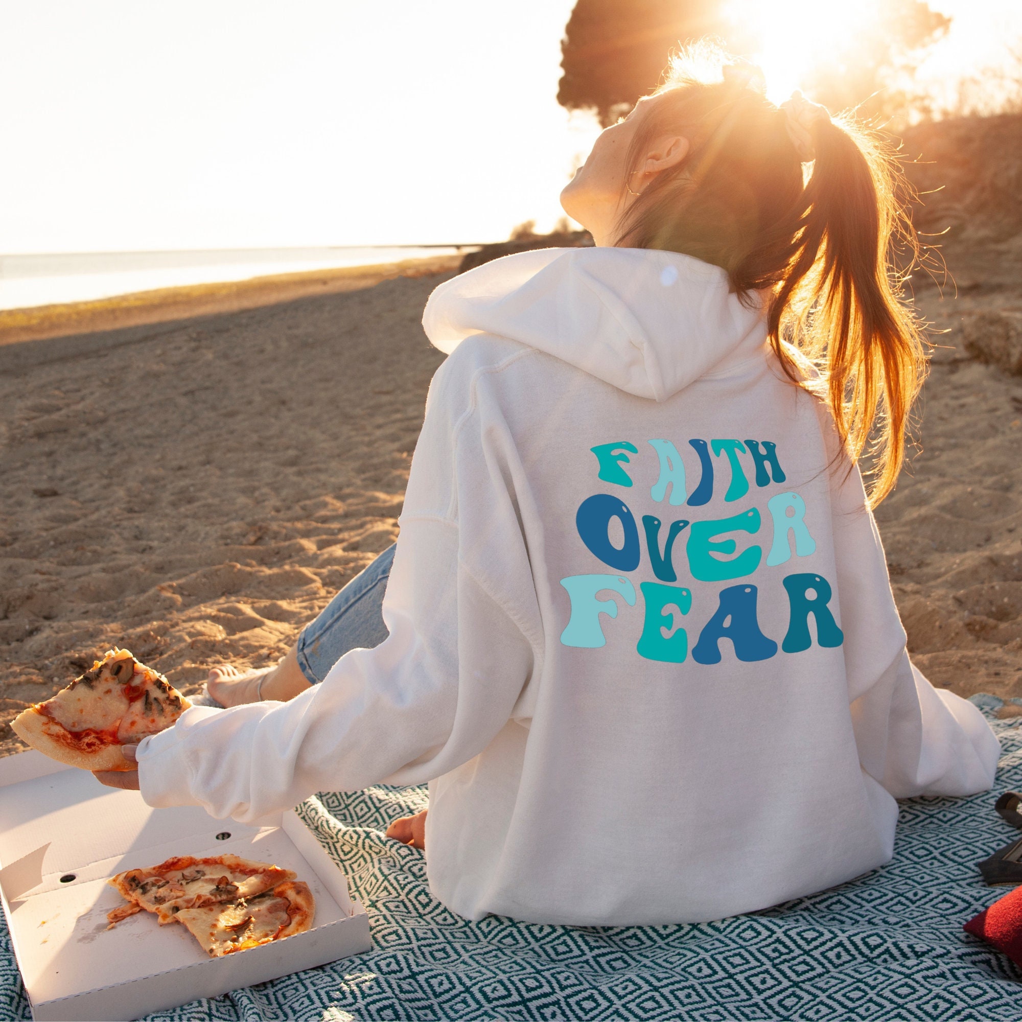 Faith Over Fear Hoodie Oversized Hoodie 