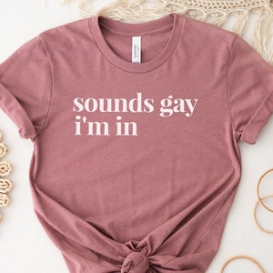 Gay Shirt, Sounds Gay, I&#39;m In, Funny Gay Pride Shirt, Gift for LGBT, LGBT T-Shirt, Queer Gift, Queer Shirt, Lesbian Shirt, Soft Unisex Tee