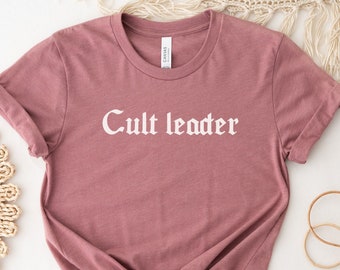 Cult Leader Shirt Chemise gothique pastel T-shirt unisexe à manches courtes en jersey