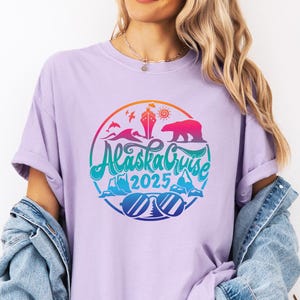 Familie Alaska Cruise Squad 2025 shirt, Alaska bestemming namen vakantie shirt, Alaska Cruise shirt, Alaska Ports aangepaste familie Tees