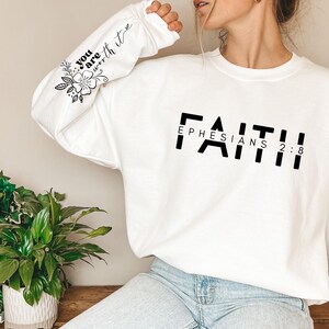 Glaube Kreuz Sweatshirt, Christliches Sweatshirt, Bibel Vers Hoodie, Christliches Geschenk, Jesus Sweatshirt, Geschenk für ihn, Geschenk für sie, Muttertag