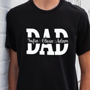 Custom Dad Shirt With Kids Names | Custom Dad Shirt | Personalized Shirt For Dad | Father&#39;s Day Shirt | New Dad Gift | Birthday Gift Dad