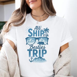 Besties Alaska Cruise Squad 2025 shirt, Alaska bestemming namen vakantie shirt, Alaska Cruise shirt, Alaska Ports aangepaste familie T-shirts