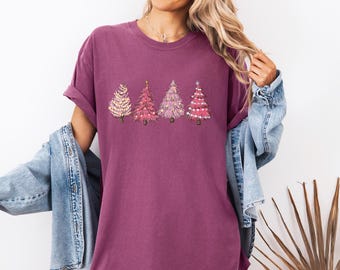 Comfort Colors® Christmas Tree Shirt, Christmas Tee, Christmas Sweater, Christmas Crewneck,  Holiday Sweaters for Women, Winter Sweatshirt
