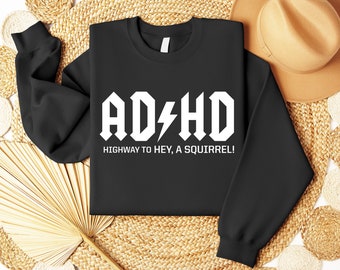 ADHD ACDC Bluza, ADHD Bluza z kapturem dla przyjaciół Miesiąc świadomości ADHD, Odzież ADHD, Zabawna bluza z kapturem ADHD, Fajna bluza ADHD dla niego/niej