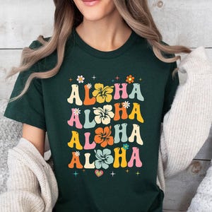Aloha Shirt, Hawaii Shirt, Aloha Tshirt, Hawaii trip tee, Hawaii family vacation, Aloha vneck vintage, for women, Hawaii Youth Tee | Unisex