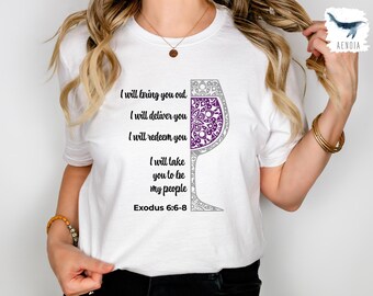 Jesus Drank Wine T-shirt, Christian Women's Tee, Wine Lover Gift
