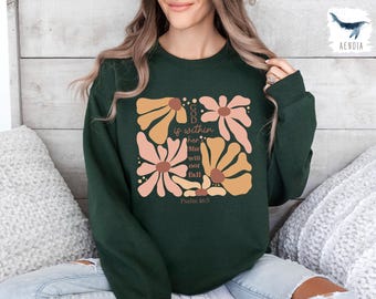 God Is Within Her She Will Not Fall Hoodie Coquette Christian Shirt Jesus Hoodie Christian Sweatshirt Christian Bible Verse Sweatshirt