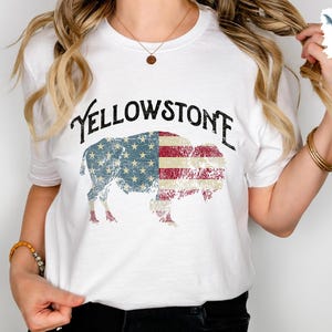 Vintage Yellowstone National Park TShirt | Retro US Parks Tee Shirt, Trendy Granola Girl, Oversized Top, Gorpcore Boho Forestcore Clothing