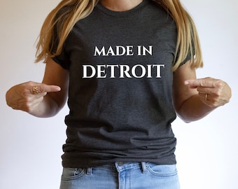 Made in Detroit T-Shirt, City Souvenir Tee