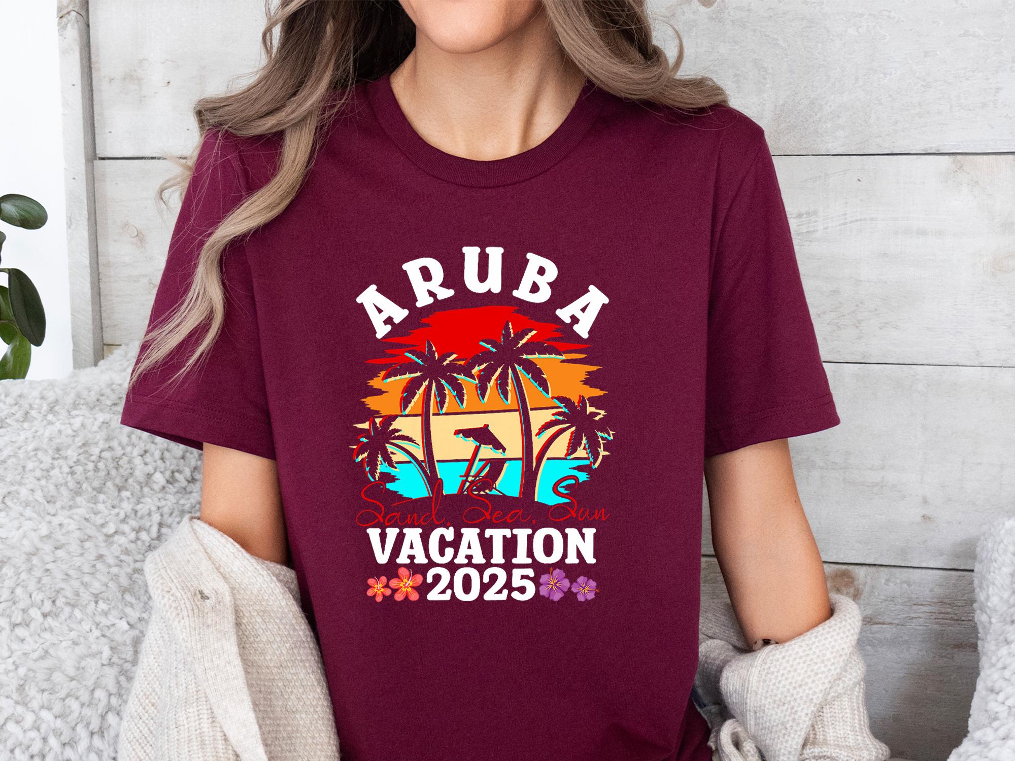 2025 Aruba Vacay Shirt, Sommerferien T-Shirt, Urlaub 2025 T-Shirt, süßes Strand T-Shirt, Sommer Strand T-Shirt, Ferienzeit T-Shirt, Familien Matching