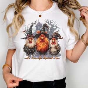 Halloween Ghost Chicken Shirt, Farm Halloween Shirt, Halloween Chicken Tshirt, Funny Chicken Ghost tee, Halloween Shirt, Chicken Lover Shirt