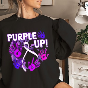 Purple Up Sweatshirt, military Shirt, Military Kid Purple Up Shirt, Month of the Military Child Support Shirt, military kid sweatshirt