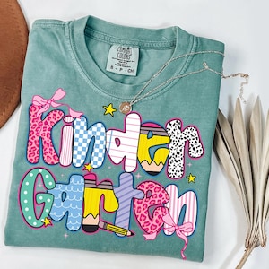 Comfort Colors® Kindergarten Lehrerin Shirt, Kindergarten Shirt, Kindergarten Shirt, Kinder Crew, Kindergarten Lehrerin Schulanfang Shirt, Pre-K Lehrerin