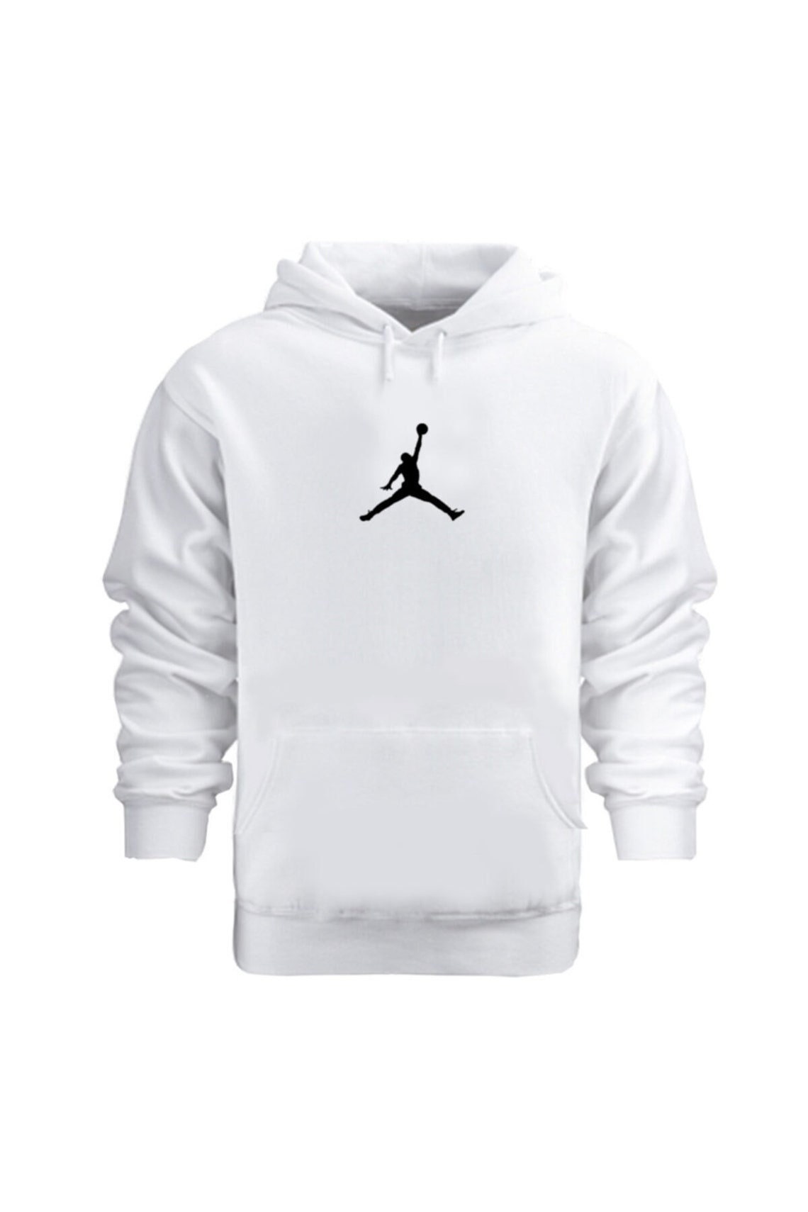 all white jordan hoodie