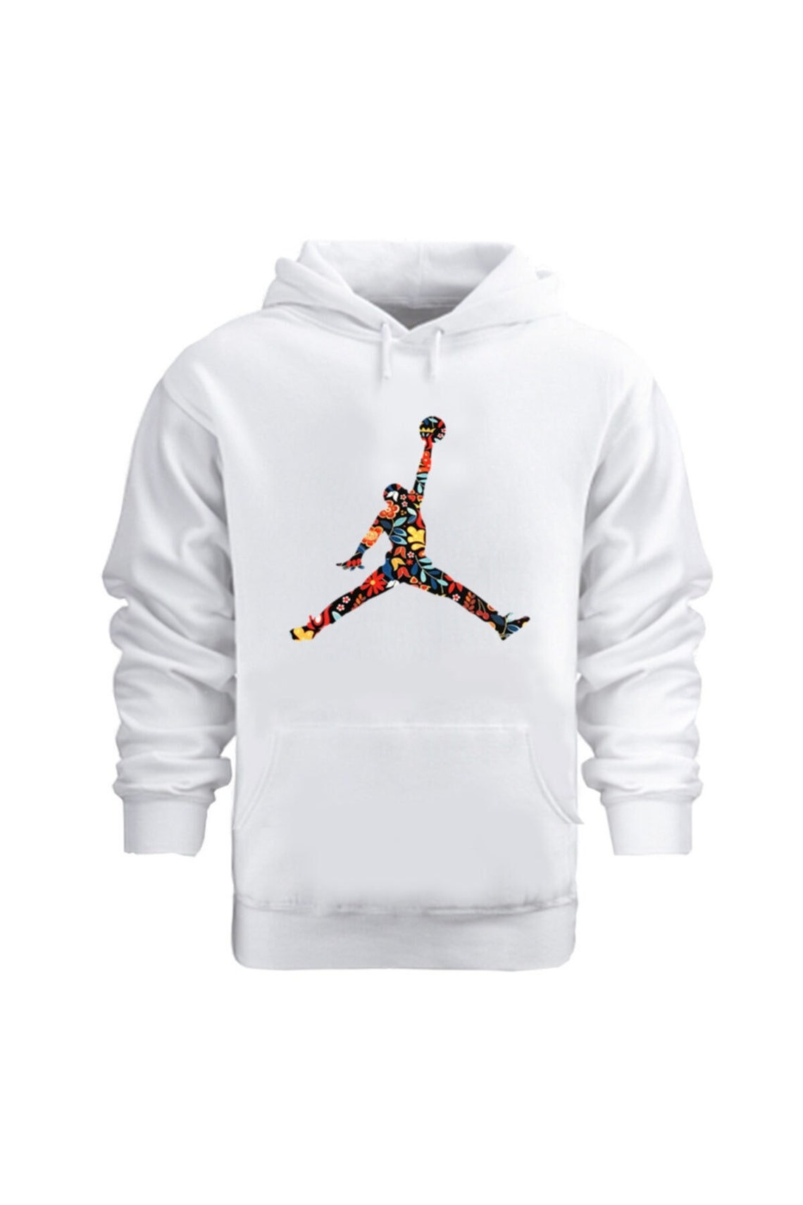 Air Jordan Hoodie Iconic Jumpman Cotton Printed Hoodie - Etsy