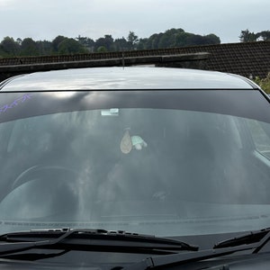MATTE WHITE SUN STRIP 1400mm x 300mm CAR WINDSCREEN DECALS STICKERS  GRAPHICS