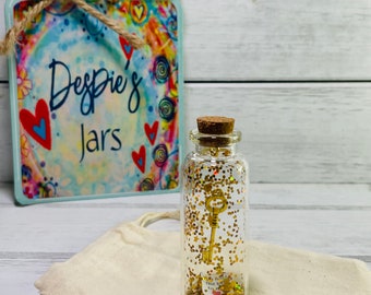 Key To My Heart Message in a bottle. Mini messages Mini Bottles Gift