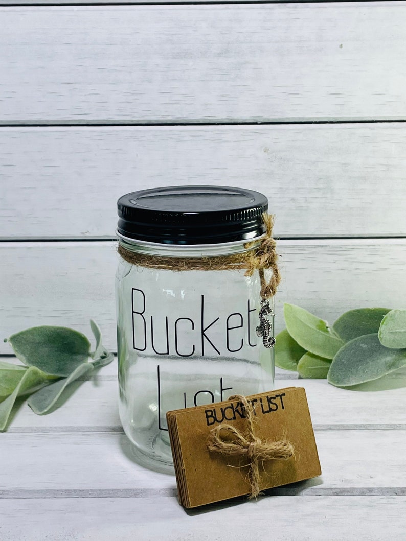 Summer Bucket List Jar / Bucket List Cards / Seahorse Etsy