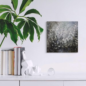 Original Oil and Cold Wax Painting: &quot;Hint of Wildflowers&quot; 8x8