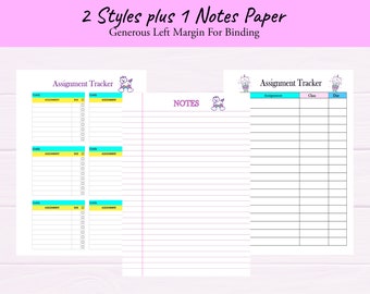 Opdracht Tracker Kids, Middelbare School Huiswerk Agenda, Leren op afstand Tracker, Controlelijst, Afdrukbaar, Binder, Tracker, Digitaal,