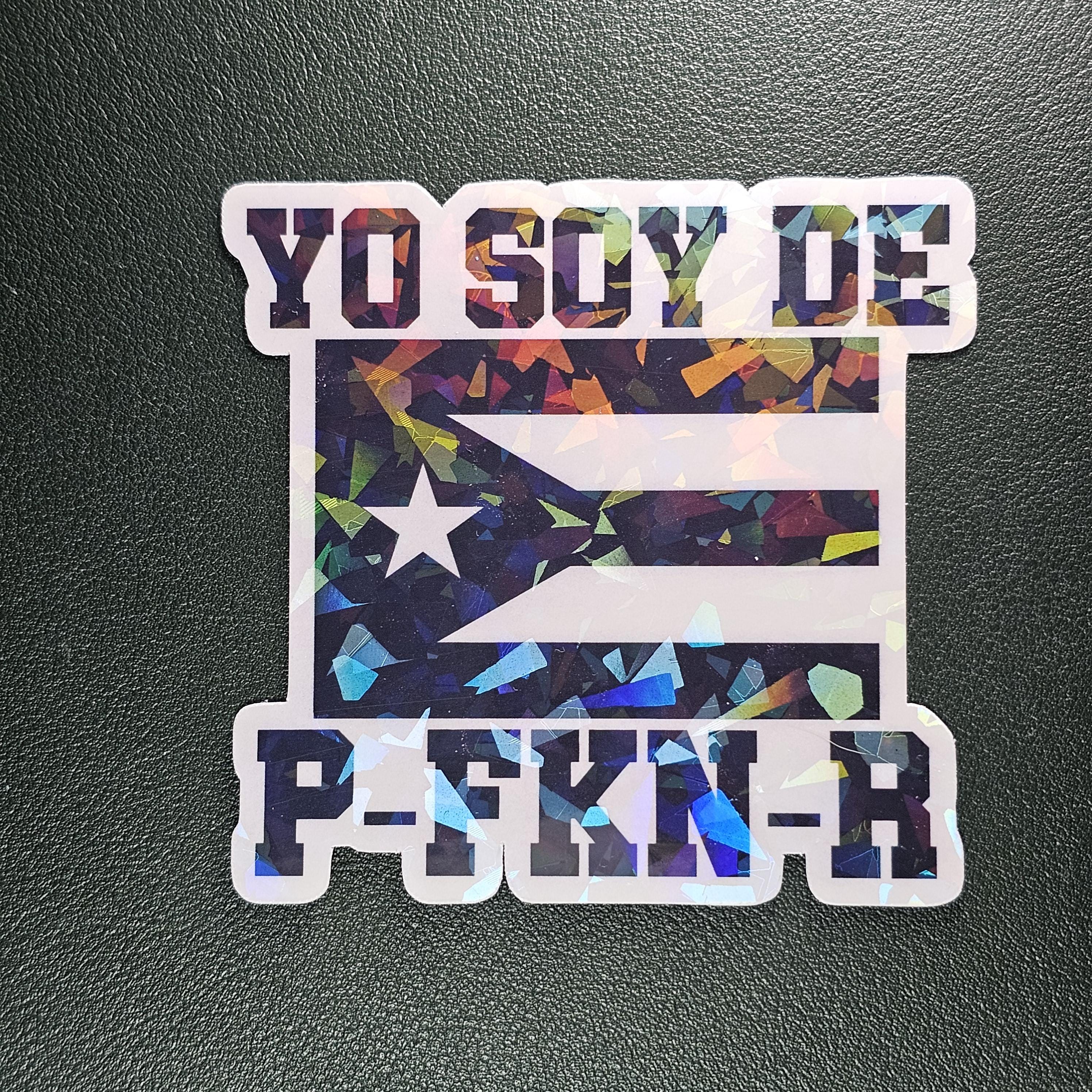 P Fkn R Sticker Yo Soy De P-FKN-R Sticker (black and White) | Puerto Rican Pride Vinyl ...