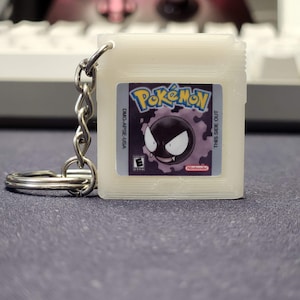 UV light Color Changing Video game keychain | Game cartridge | Ghost | Anime | Anime Gift | Weeb