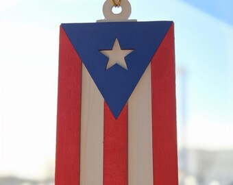 Rearview Mirror Car Flags – Guatemala & Puerto Rico Unity Flagz, Made In USA