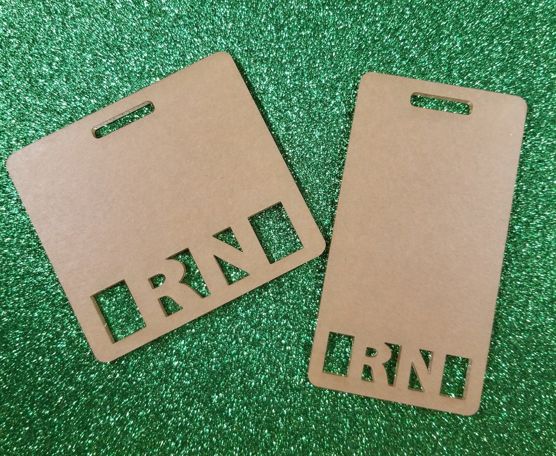 Badge buddy Acrylic blanks Etsy