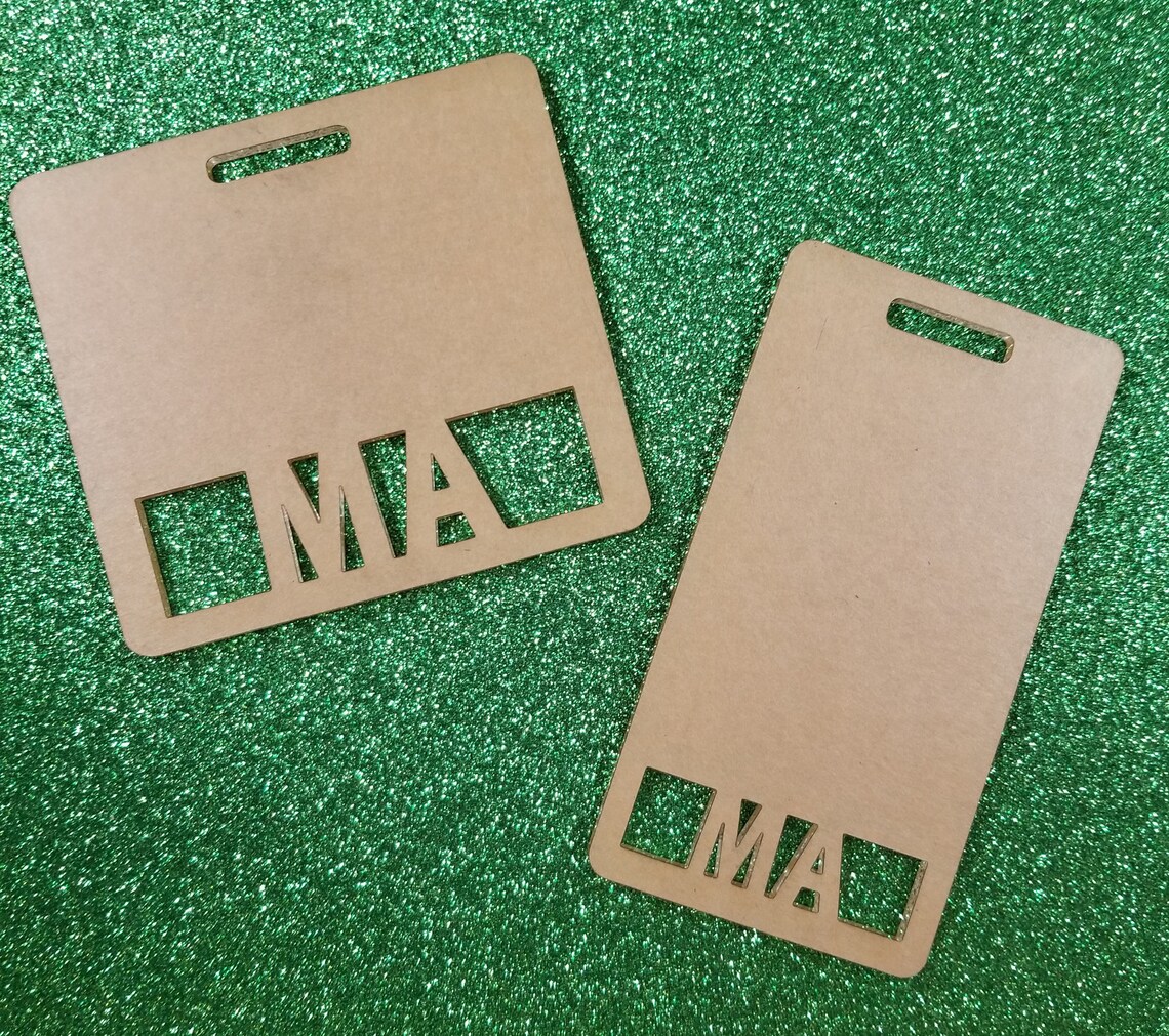 Badge buddy Acrylic blanks Etsy