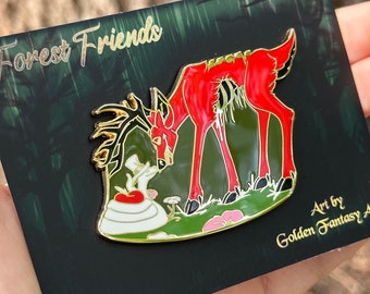 Animal Horror themed RadioApple Hard Enamel Pin