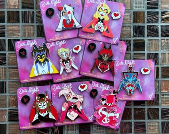 Hazbin Hotel Date Night Enamel Pins Shipping pins