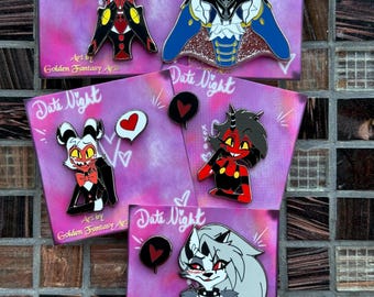 Date Night Helluva Boss Enamel Pins Shippy pins