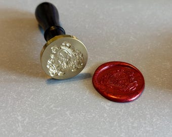 Alastor’s Demon Radio Wax Stamp 30mm brass with metallic wax