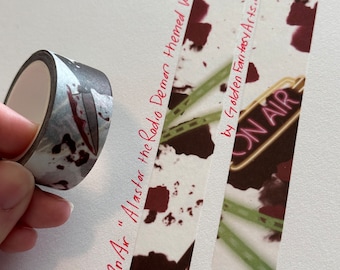 Alastor the Radio Demon Crime scene Radio On Air washi tape 20mm x 10m