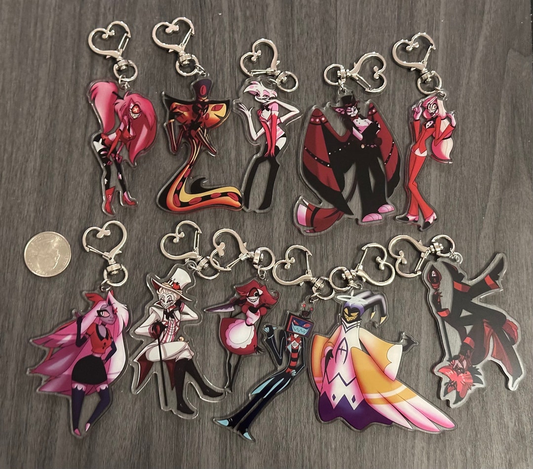 Hazbin Hotel Cast Unofficial Double-sided Acrylic Keychain 3 Inch - Etsy Hazbin Hotel Cast Unofficial Double-sided Acrylic Keychain 3 Inch - Etsy