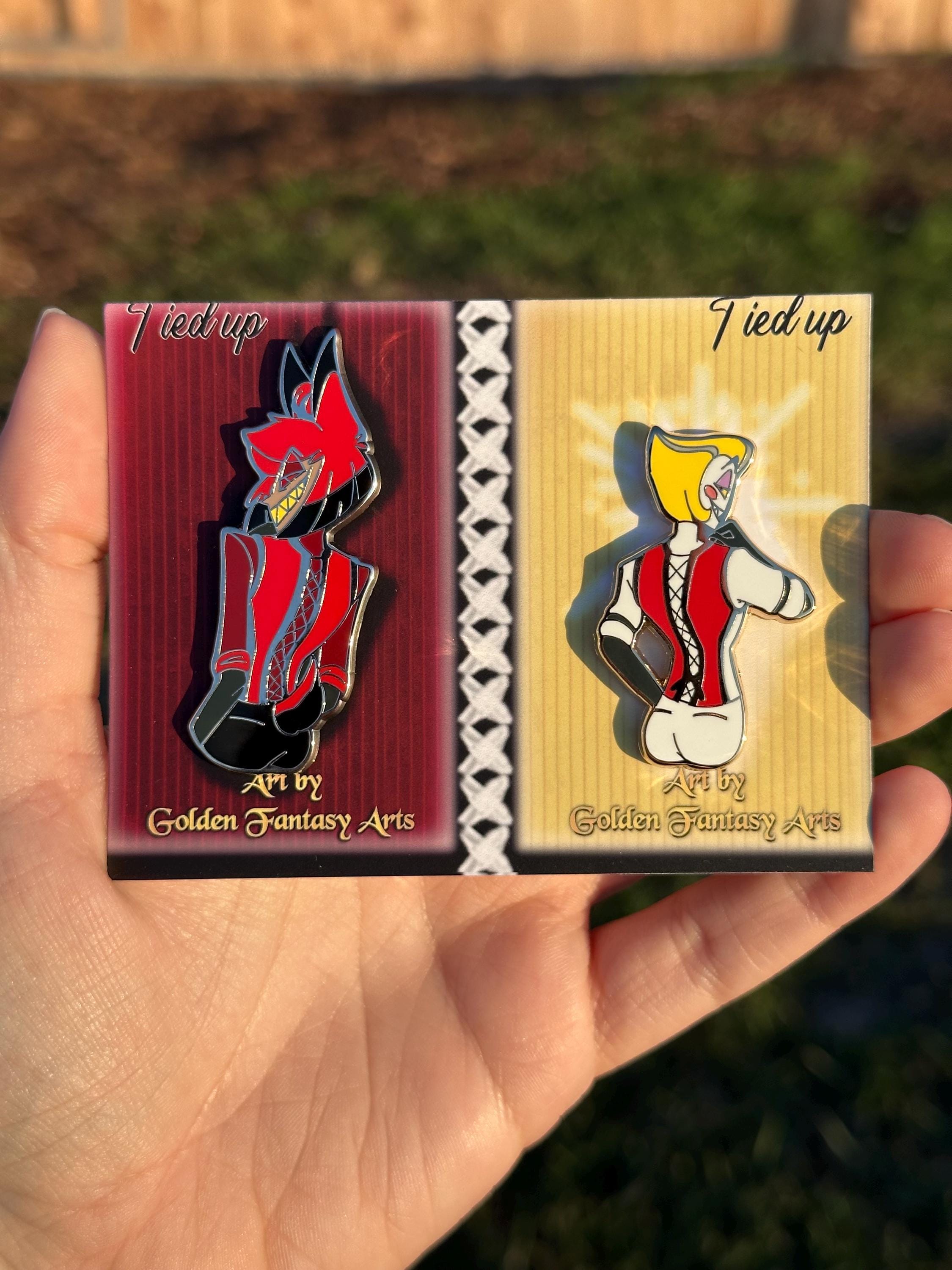 Helluva Boss Stained Glass Loona Limited Edition Jumbo Enamel Pin Vivziepop
