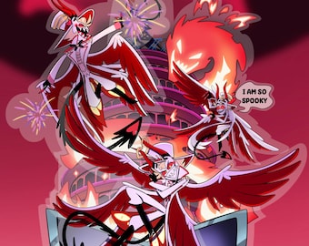 PRE Wave 3 Limited Lucifer King of Hell 3-layer 8" tall Hazbin Hotel acrylic standee